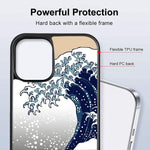 Tengdaqing Compatible With Iphone 13 Pro Max Case Great Wave Phone Case Iphone 13 Pro Max Cases For Men Boys Women Girl Tpu Shock Protective Anti Scratch Cover Case Iphone 13 Pro Max Case