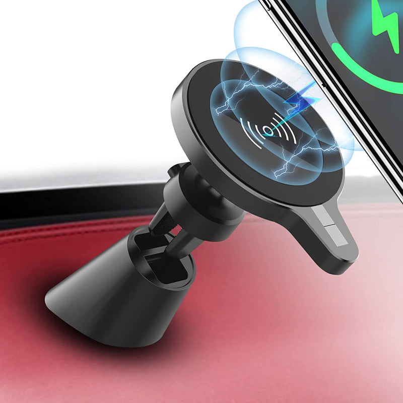 Soyomass Magnetic Wireless Car Charger Vent Mount For Mag Safe Case 15W Fast Wireless Car Mount Charger Compatible With Iphone 13 13 Pro 13 Pro Max 13 M Ini 12 12 Pro 12 Pro Max Mini Air Vent Charger