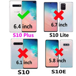 New For Samsung Galaxy S10 Plus Wallet Case And Wrist Strap La