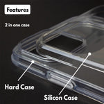 Enr Ace Hybrid Clear Case Designed Iphone 13 Pro Max Non Yellowing Military Grade Drop Protection Shockproof Protection Compatible With Wireless Charging 6 7 Inch 2021