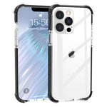 Pandaglass Compatible With Iphone 13 Pro Case Clear Back Cover Combo Tpu And Tpe Bumper With Reinforced Corners Military Grade Drop Proof Case For Iphone 13 Pro 6 1 Inch Clear And Black