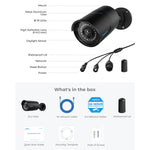 5MP PoE Outdoor Security Camera with 16 Channel NVR 3TB Hard Drive Installed 100FT
