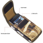 LG Velvet Rugged Heavy Duty Camo Cell Phone Carrying Holder for LG K22, K92 5G, LG Wing,