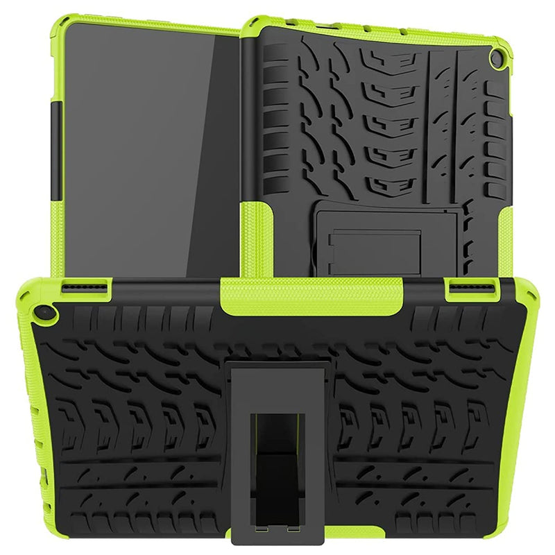 New Armored Hybrid Protective Case With Kickstand Cover For Fire Hd 10 Fire Hd 10 Plus 2021 For 11Th Generation Tablet 2021 Released Green