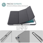 New Procase Ipad Mini 5 2019 Slim Stand Smart Case Grey Bundle With 2 Pack Ipad Mini 5 2019 Mini 4 2015 Tempered Glass Screen Protectors