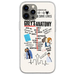 Compatible With Iphone Iphone 13 Pro Max Case Greys Anatomy Quotes Design Print Tpu Pure Clear Soft Phone Cover Case