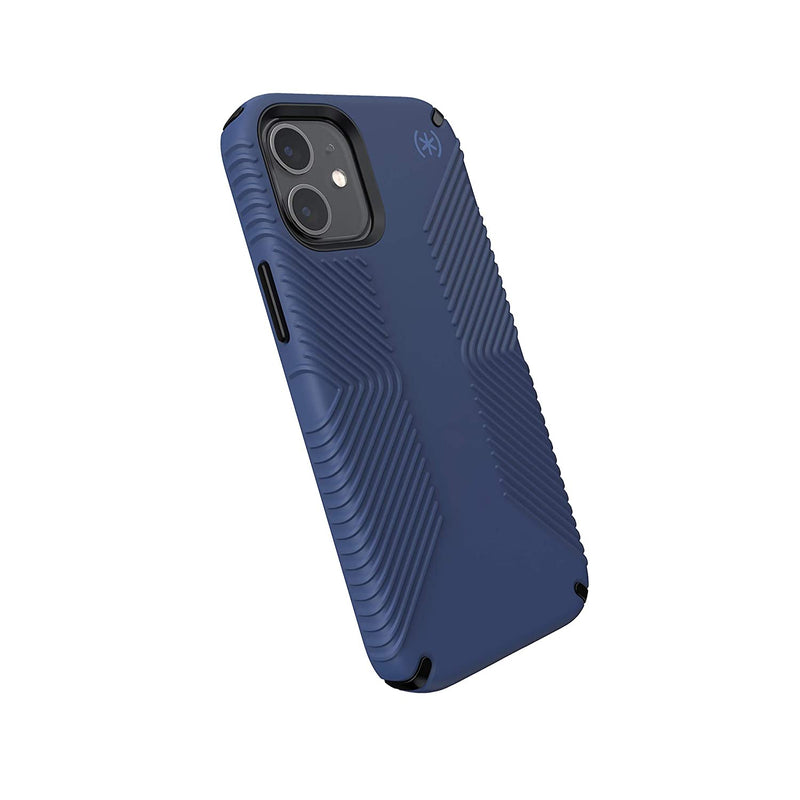 Speck Products Presidio2 Grip Iphone 12 Mini Case Coastal Blue Black Storm Blue 138475 9128