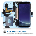New For Samsung Galaxy S7 Edge Wallet Case And Wrist Strap Lan