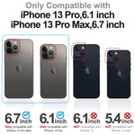 Kingxbar 3Pcs Sapphire Camera Lens Protector For Iphone 13 Pro Max 6 7 Iphone 13 Pro 6 1 Military Grade Shatterproof 9H Mohs Anti Scratch Tempered Glass Lens Protection Cover Iridescent