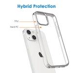 Jetech Case Compatible With Iphone 13 6 1 Inch Shockproof Phone Bumper Cover Anti Scratch Clear Back Hd Clear