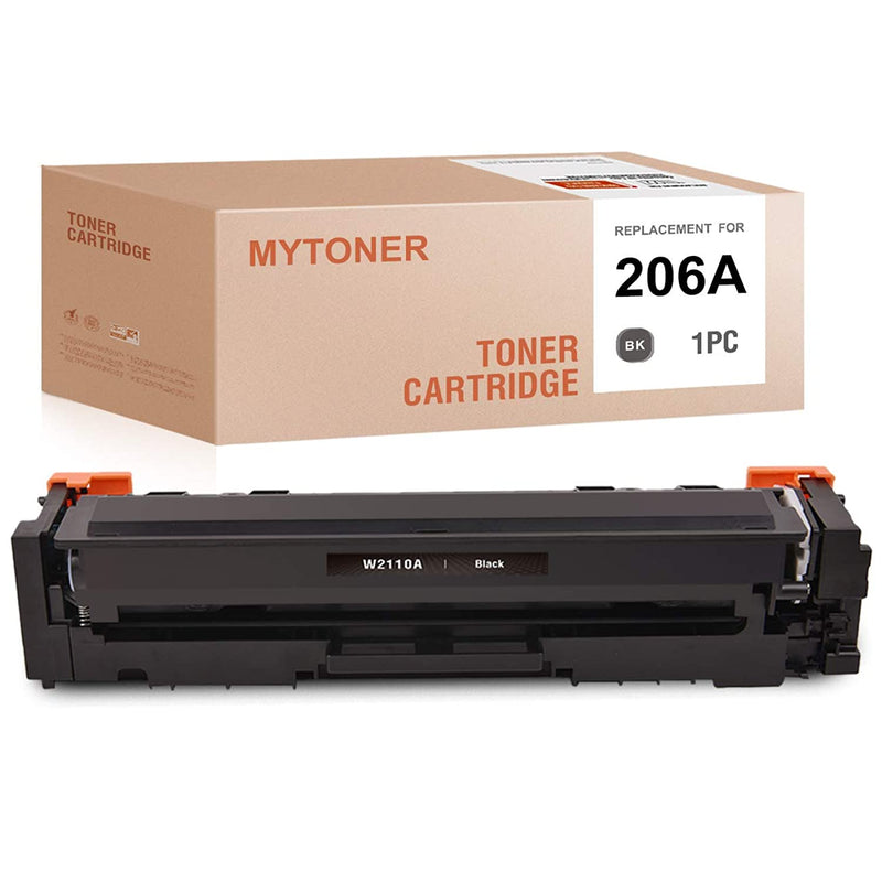 No Chip Compatible Toner Cartridge Replacement For Hp 206A W2110A For Pro M255Dw Mfp M283Fdw Mfp M282Nw Mfp M283Cdw Printer Black 1 Pack