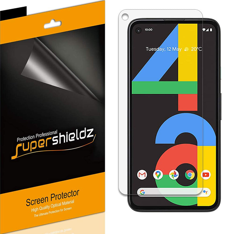 6 Pack Supershieldz Designed For Google Pixel 4A Not Fit For Pixel 4A 5G Screen Protector High Definition Clear Shield Pet