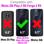 New For Moto E5 G6 Play Motog6 Forge Wallet Case Wrist Strap L