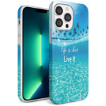 Hepix Designed For Iphone 13 Pro Case Ocean 6 1 Inch 2021 Sea Wave Case For Iphone 13 Pro Beach Protective Phone 13 Pro Phone Case Cover Shockproof Case For Iphone 13 Pro Matte Imd Navy Blue Waves