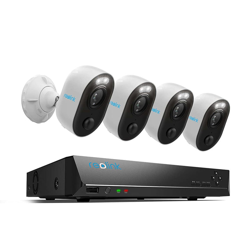 Wireless Security Camera 4pcs 1080P and 8CH NVR with Hard Drive 2TB Color Night Vision
