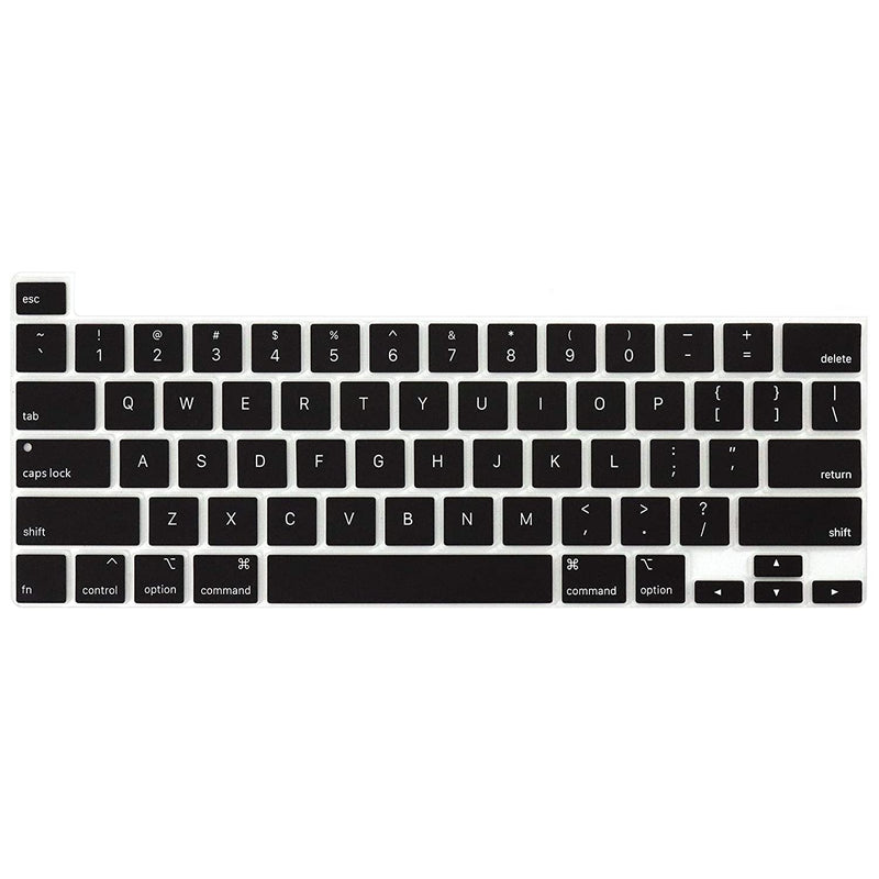 Keyboard Cover Compatible With Macbook Pro 16 Inch Dustproof Waterproof Silicone Keyboard Protector Skin For Macbook Pro 16 With Touch Bar A2141 Black