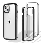 Jiml Compatible For Iphone 13 Pro Max 6 7 Inch 2021 Case Clear Pc Back Tpu Electroplated Edge Anti Yellow Cases Shockproof Shell Protective Bumper Cover Silver