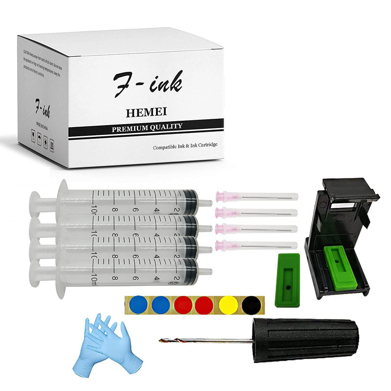6 In 1 Ink Refill Tools Compatible With Hp Inkjet Ink Cartridges 67Xl 662Xl 664Xl 60Xl 61Xl 62Xl 63Xl 64Xl 65Xl 92Xl 94Xl 901Xl 21Xl 22Xl 27Xl 28Xl 56Xl 57Xl 58