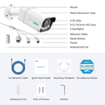 4K PoE Outdoor Security Camera RLC-820A with 8 Channel NVR With 2TB Hard Drive