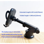 Phone Holder For Car Phone Mount For Car Dashboard Dash Car Phone Holder Suction Cup With Long Arm Easy Clamp Cradle In Vehicle Compatible With All Iphone Samsung Lg And Other Android Smartphones