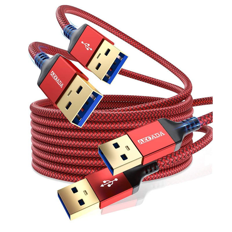New Usb To Usb Cable 3 0 Usb Male To Male Cable Braided Nylon High Speed