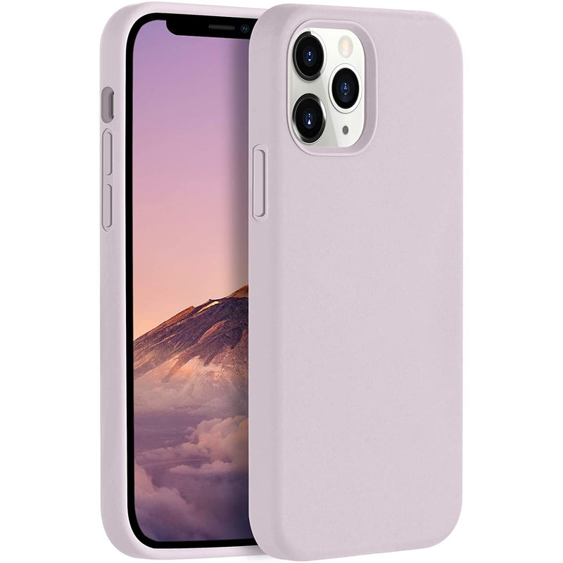 Leomaron Compatible With Iphone 12 And Iphone 12 Pro Case 6 1 Inch Liquid Silicone Full Body Protection Cover Case With Soft Microfiber Cloth Lining For Iphone 12 And Iphone 12 Pro 2020 Lavender