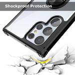 New For Galaxy S22 Ultra Case Clear Crystal Armor Defender Design Hybrid