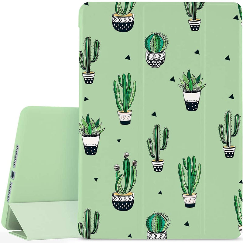 Cactus Plants Pad Case Cover For Ipad Pro 10 2 2019 Green Case Lovely Cacti Anti Scratch Shockproof Lightweight Smart Trifold Stand Cover Soft Cover For Ipad Pro 10 22019