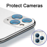 Suwei Camera Lens Protector For Iphone 12 Pro Max 6 7 Inch Aluminum Alloy Lens Screen Stiker Cover Film Screenprotector Lens Shield Bright Shiny Color 12Promax