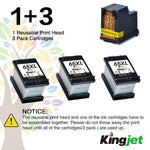 Ink Cartridge Replacement For Hp 65Xl For Envy 5012 5055 5052 5058 Deskjet 2624 2652 2655 3720 3722 3752 3755 3758 Amp 100 120 125 Printers 3 Black