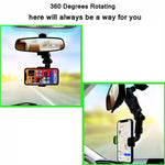 Cdbz Multifunctional Rearview Mirror Phone Holder 360 Degrees Rotating Rear View Mirror Phone Holder Rearview Mirror Phone Holder For Car Mount Phone And Gps Holder A B