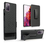 Hidahe Holster Case For Sumsung Galaxy S20 Fe Combo Shell Holster Slim Shell Case For Men With Built In Kickstand Swivel Belt Clip Holster For Sumsung Galaxy S20 Fe 2020 Release Only Black