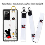 Cuwana Cartoon Case For Samsung Galaxy Note 20 Ultra 5G Case 6 9 Inch Cute Mickey Mouse Cartoon Character Design With Lanyard Wrist Strap Band Holder Shockproof Protection Bumper Kickstand Cover