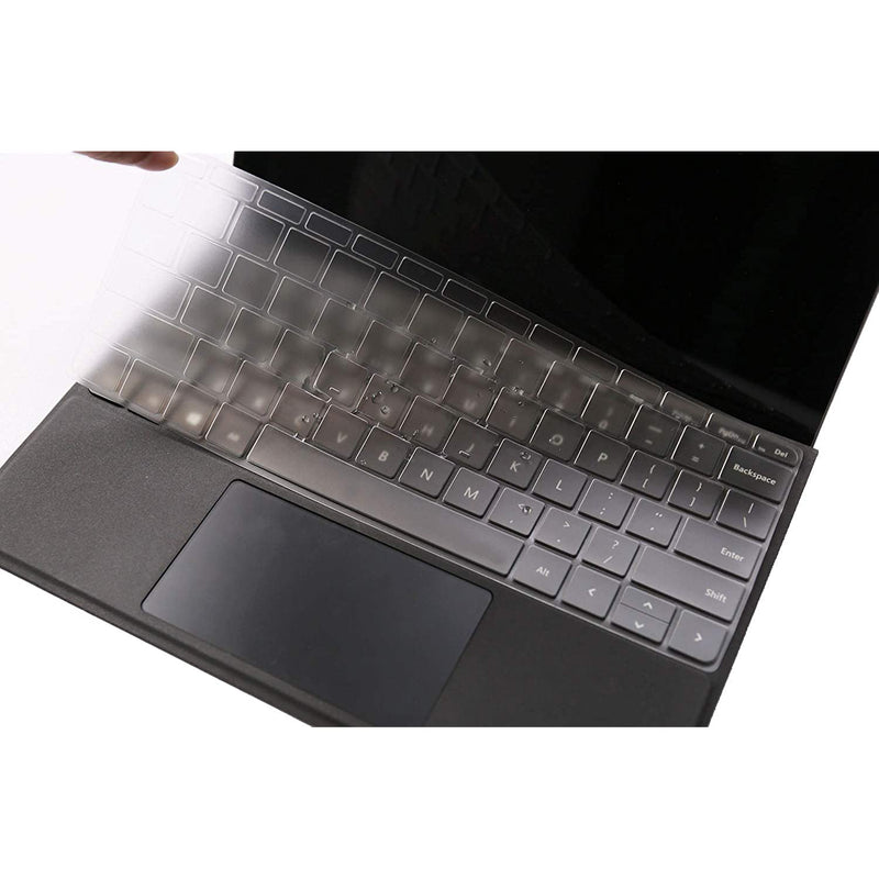 Silicone Keyboard Cover Skin Compatible With Microsoft Surface Go 2 10 5 Inch 2020 Release And Surface Go 10 Inch 2018 Release And Microsoft Surface Go 3 10 Inch Tablet 2021 Release Clear