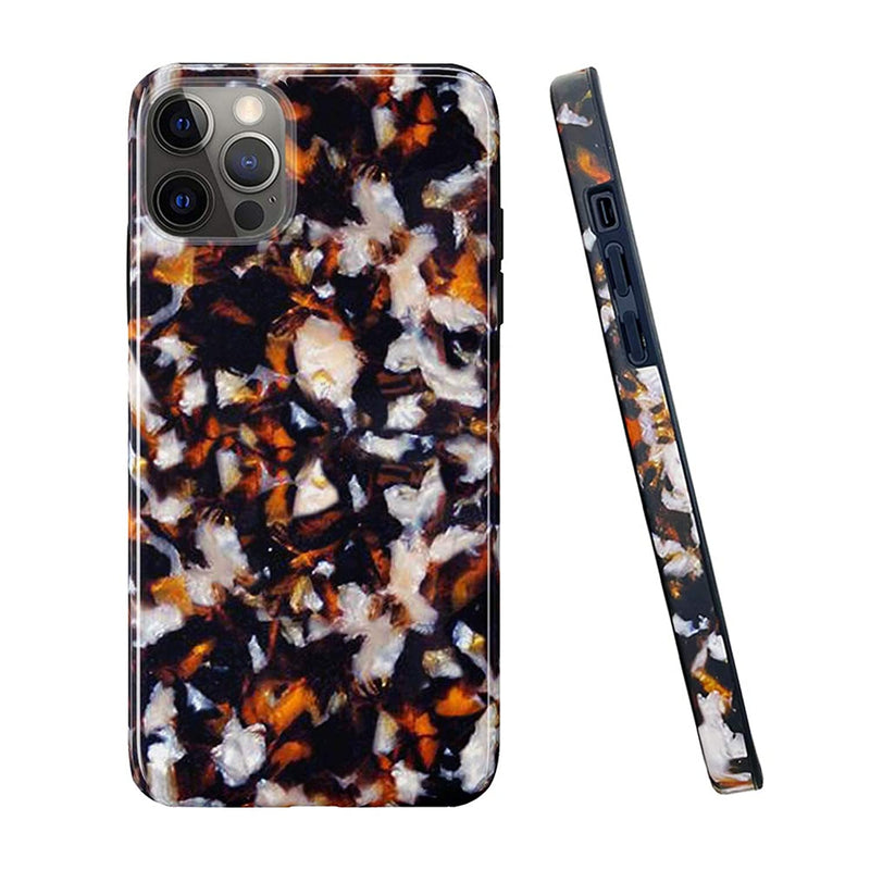 Pastel Bay Case Compatible With Iphone 12 Pro Max 6 7 2020 Soft Tpu Shockproof Thin Scratch Proof Phone Case For Girls Women Men Fashion Tortoise Shell