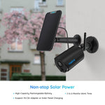 Wireless Security Outdoor Camera Night Vision Argus Eco/PT Black w/ Solar Panel