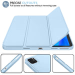 New Ipad Pro 11 Inch Case 20213Rd Gen With Pencil Holder Support Ipad 2Nd Pencil Charging Pair Trifold Stand Smart Case With Soft Tpu Back Auto Wake