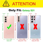 J D Case Compatible For Samsung Galaxy S21 Case Heavy Duty Hybrid Case With 2 Pack Glass Screen Protector Protective Cover For Galaxy S21 Case Not For Samsung Galaxy S21 S21 Plus S21 Ultra