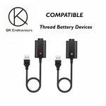 2 Pack Smart Usb Charger With Auto Stop Function Led Charger Usb Thread Intelligent Overcharge Protection 2 X Usb Charger With Cable