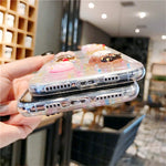 Domido 3D Clear Case Compatible With Iphone 13 Pro Max Cute Creative Wine Bottle Ice Cream Pizza Cake Food Cover Girls Glitter Soft Rubber Case For Iphone 13 Pro Max Donuts Iphone 13 Pro Max