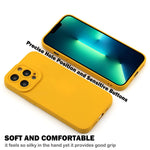 Hisri Tpu Silicone Case Compatible For Iphone 13 Pro 6 1 Inch Full Covered Include Pro Camera Protection Shockproof Gel Rubber Cover Case With Microfiber Lining Super Yellow