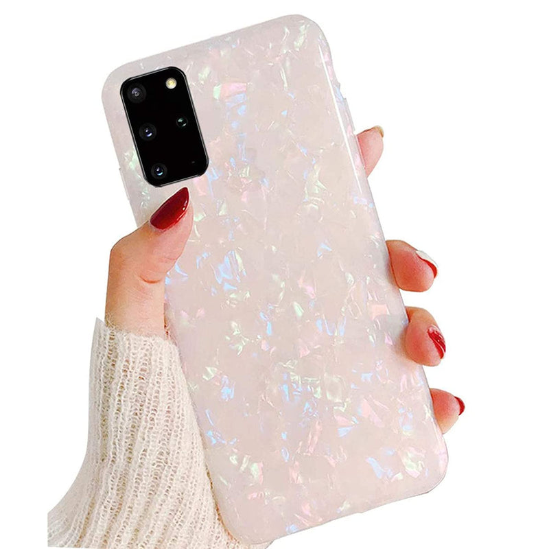 J West Galaxy S20 Case Luxury Opal Sparkle Glitter Pearly Lustre Pattern Protective Slim Soft Tpu Silicone Back Cover For Girls Women For Samsung Galaxy S20 5G 6 2 Not S20 Fe Colorful