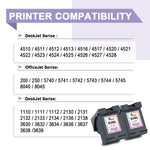 63Xl Replacement For Hp 63 Xl Ink Cartridges Work For Hp Officejet 3830 5255 Envy 4520 4512 4513 4516 Deskjet 1112 3632 3634 3639 2130 Printer 2 Black