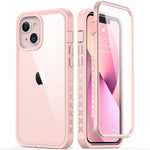 Keystar Iphone 13 Case Not For 13 Pro With Built In Screen Protector Military Grade Pass 20Ft Drop Test Slim Fit Rugged Clear Cover Heavy Duty Protective Phone Case For Apple Iphone 13 6 1 Pink
