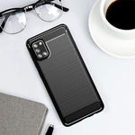 Osophter For Galaxy A31 Case Shock Absorption Flexible Tpu Rubber Protective Cell Phone Cover For Samsung Galaxy A31Black
