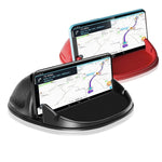 Loncaster Car Phone Holder Black Red Car Phone Mount Silicone Car Pad Mat For Various Dashboards Slip Free Phone Stand Compatible With Iphone Samsung Android Smartphones Gps Devices And More
