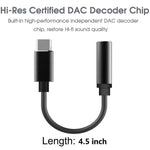 Usb C To 3 5Mm Headphone Adapter Type C Dongle Audio Jack Converter With Dac Chip Compatible For Galaxy S21 Note20 Ultra S20 Note10 S10 Pixel 5 4 3 2 Xl Ipad Oneplus Ipad Pro Black