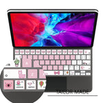 Silicone Magic Keyboard Cover Skin Compatible With Ipad Pro 12 9 Inch Magic Keyboard4Nd Generation 2020 Model Mxqu2Ll A For Ipad Pro 12 9 Keyboard Protector Accessories Pink Princess