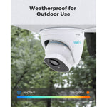 5MP PoE Outdoor Security Camera with Smart Home RLC-520A x 4 with RLC-510A x 4