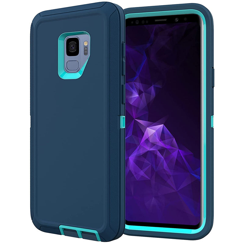 For Galaxy S9 Case Shockproof Dropproof Dust Proof Heavy Duty Protection Phone Case Cover For Samsung Galaxy S9 5 8 Inch Turquoise